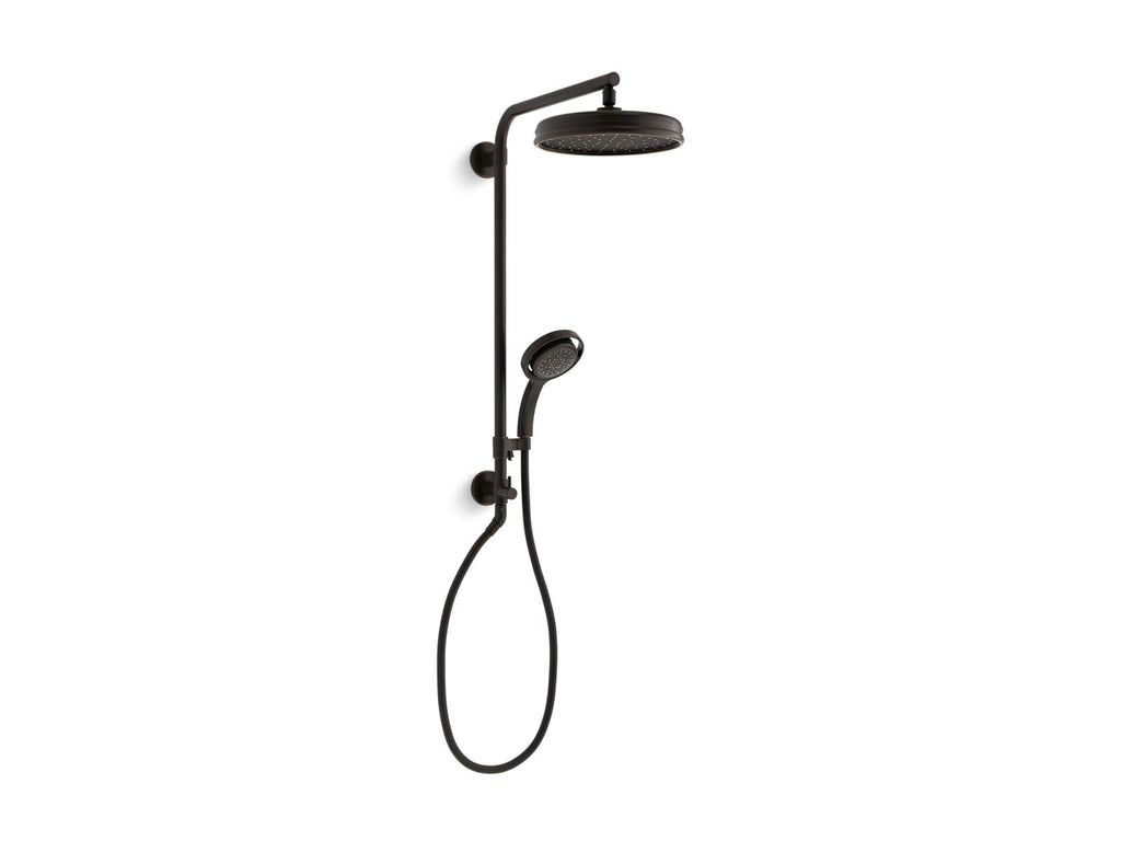 KOHLER K-45210-BL Hydrorail-R Beam Shower Column For Rainhead And Handshower - Matte Black