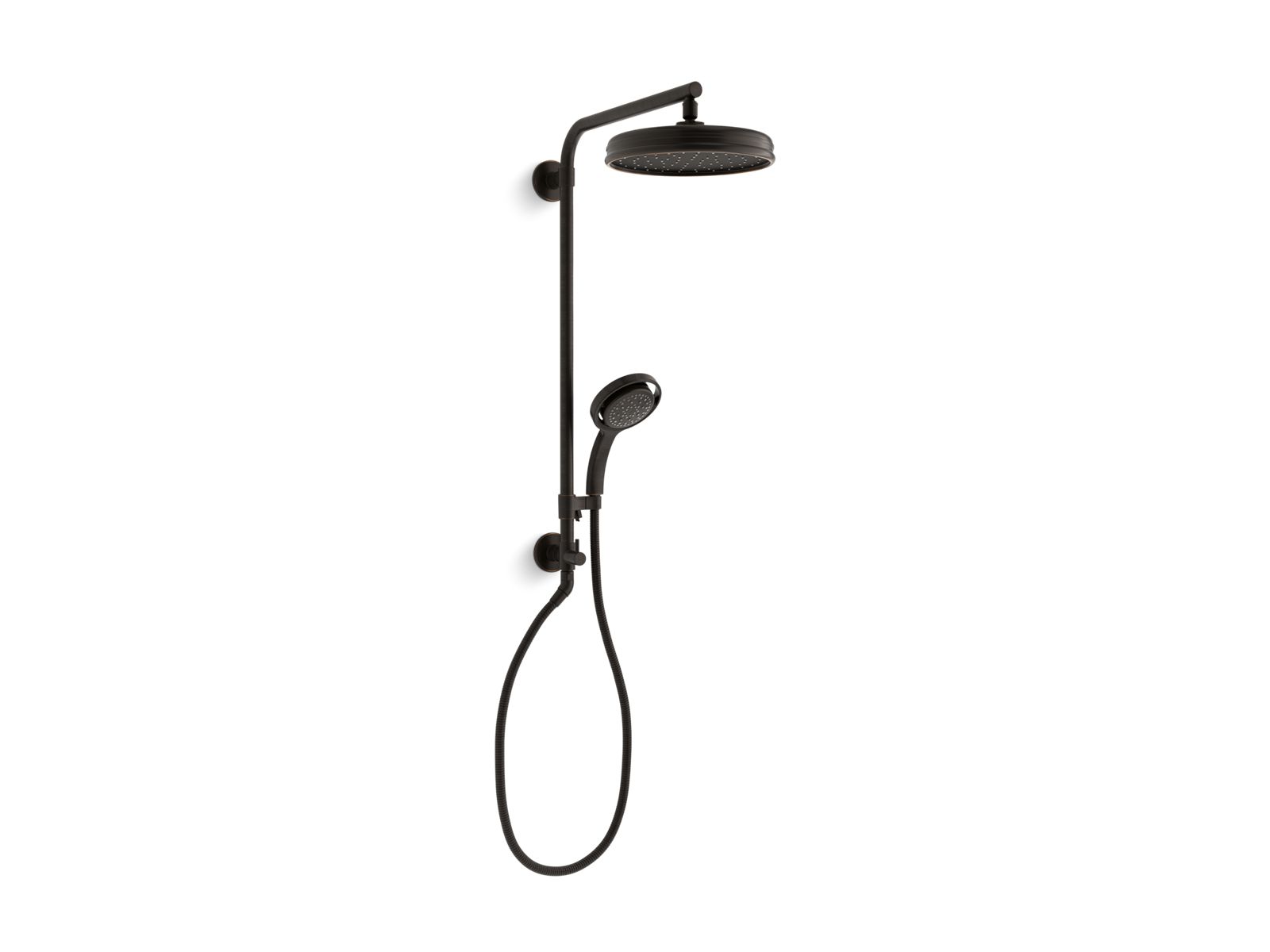 KOHLER K-45210-BL Hydrorail-R Beam Shower Column For Rainhead And Handshower - Matte Black