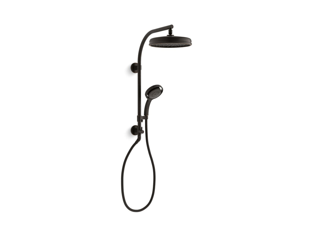 KOHLER K-45211-BL Hydrorail-R Arch Shower Column - Matte Black