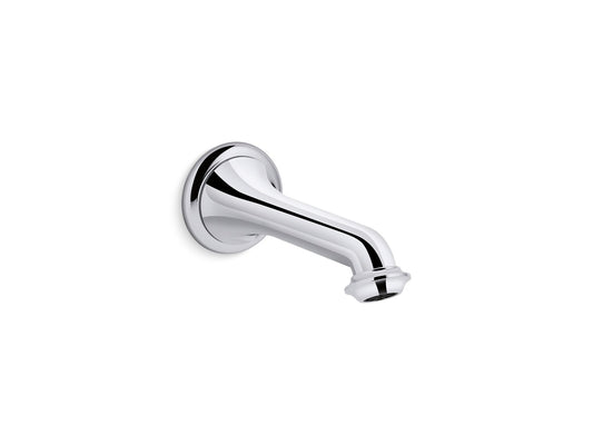 KOHLER K-72792-CP Artifacts Wall-Mount Bath Spout With Turned Design In Polished Chrome