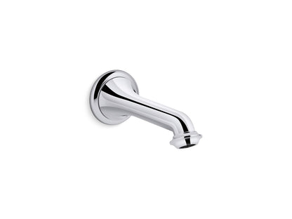 KOHLER K-72792-CP Artifacts Wall-mount bath spout with turned design - Polished Chrome