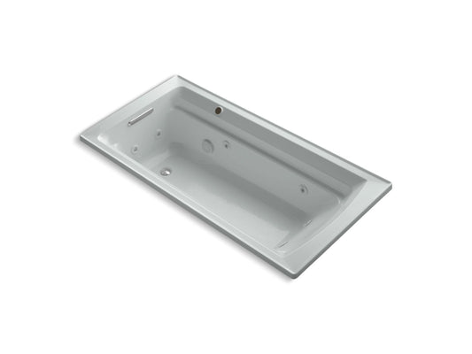 KOHLER K-1124-W1-95 Archer 72" X 36" Drop-In Whirlpool Bath With Bask Heated Surface In Ice Grey