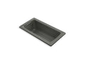KOHLER K-1947-GHW-58 Archer 60" X 30" Drop-In Heated Bubblemassage Air Bath With Bask Heated Surface In Thunder Grey