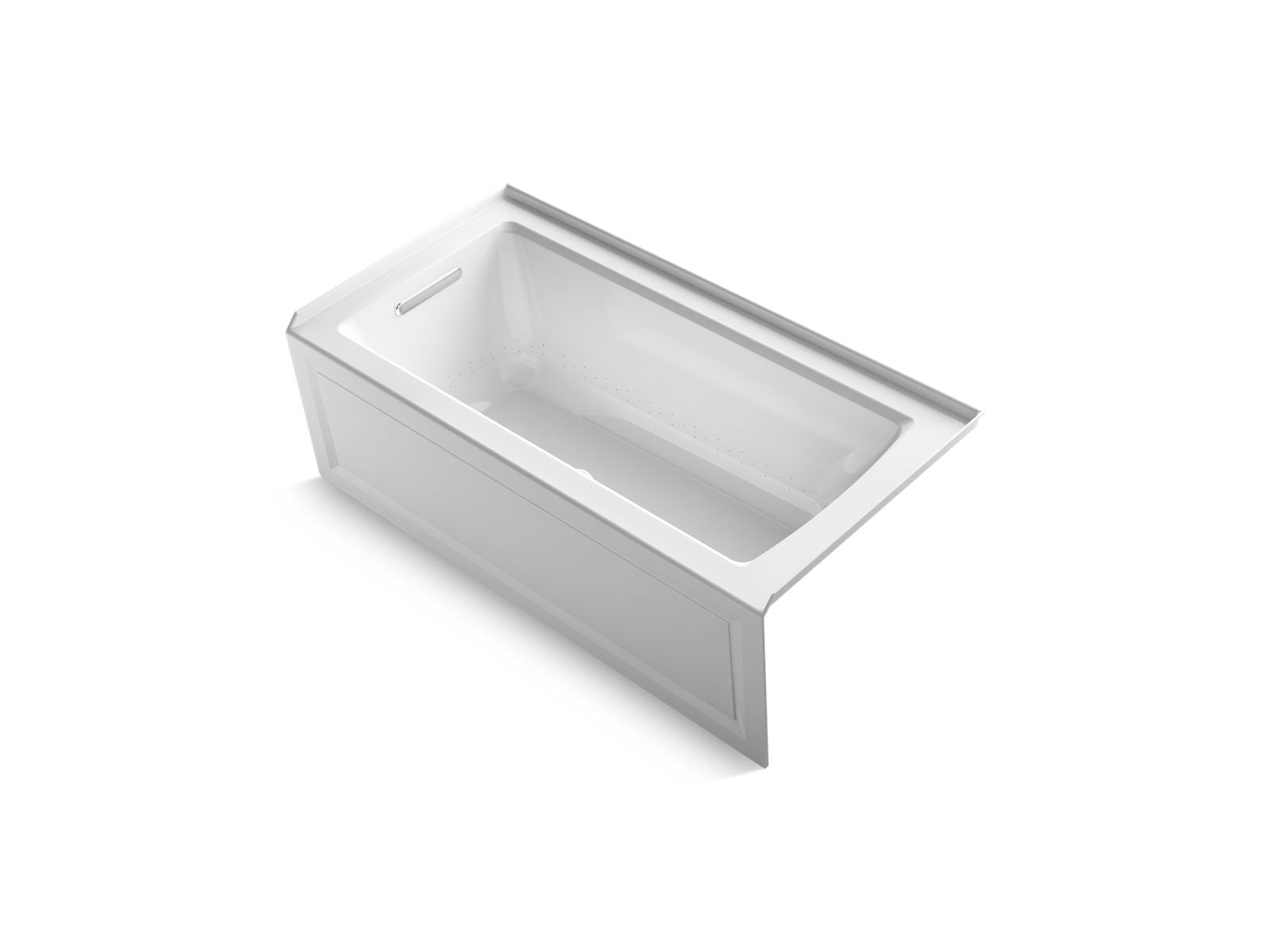 KOHLER K-1947-GHLA-96 Archer 60" X 30" Alcove Heated Bubblemassage Air Bath, Left Drain - Biscuit