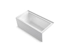 KOHLER K-1947-GHRA-0 Archer 60" X 30" Alcove Heated Bubblemassage Air Bath, Right Drain - White