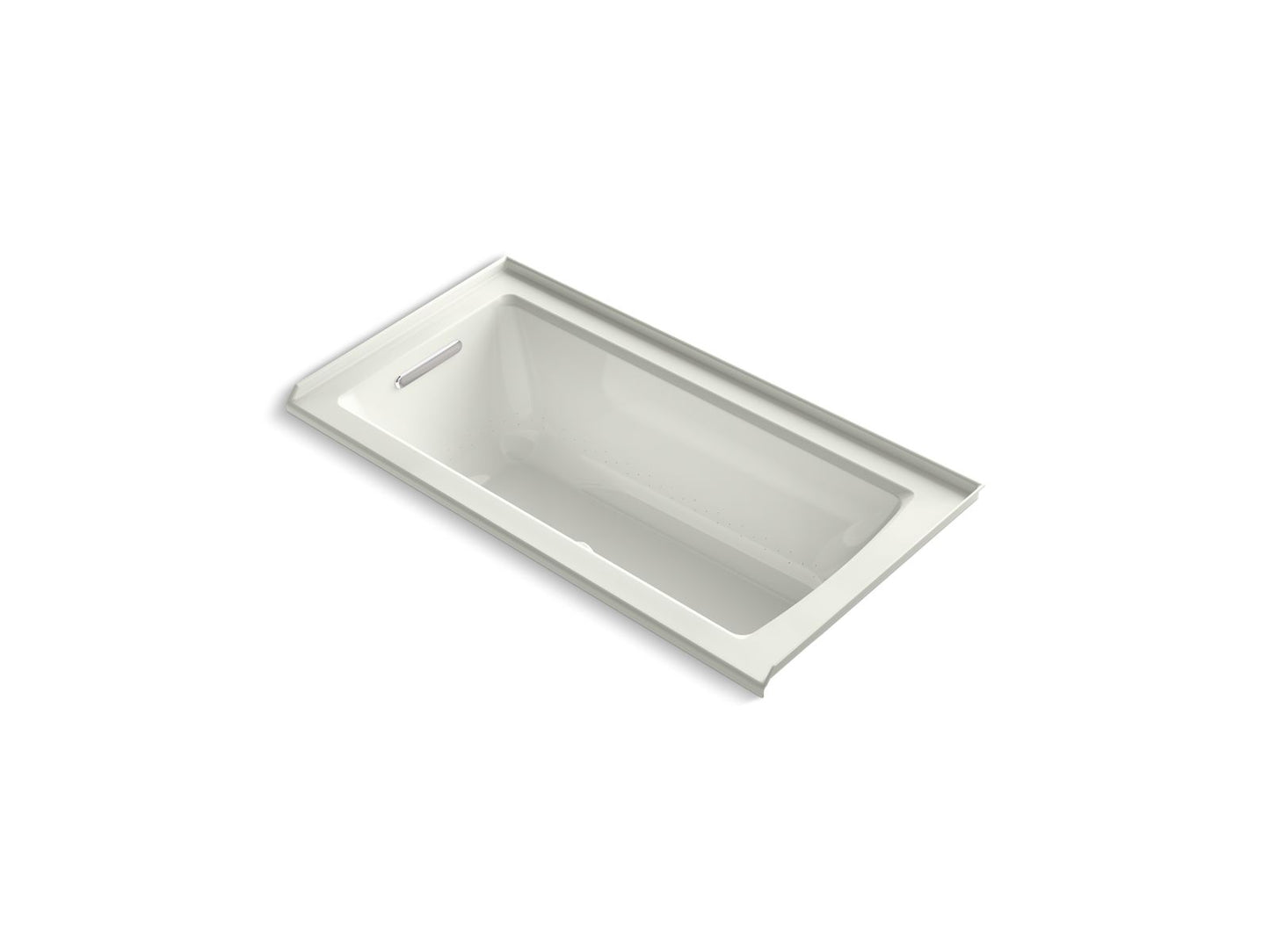 KOHLER K-1947-GHLF-NY Archer 60" X 30" Alcove Heated Bubblemassage Air Bath, Left Drain In Dune