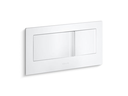 KOHLER K-6298-0 Veil Flush Actuator Plate For 2"X6" In-Wall Tank And Carrier System In White