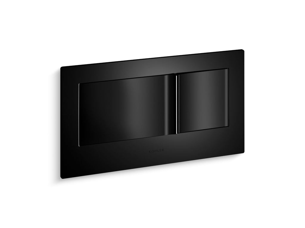KOHLER K-6298-7 Veil Flush Actuator Plate For 2"X6" In-Wall Tank And Carrier System - Black Black