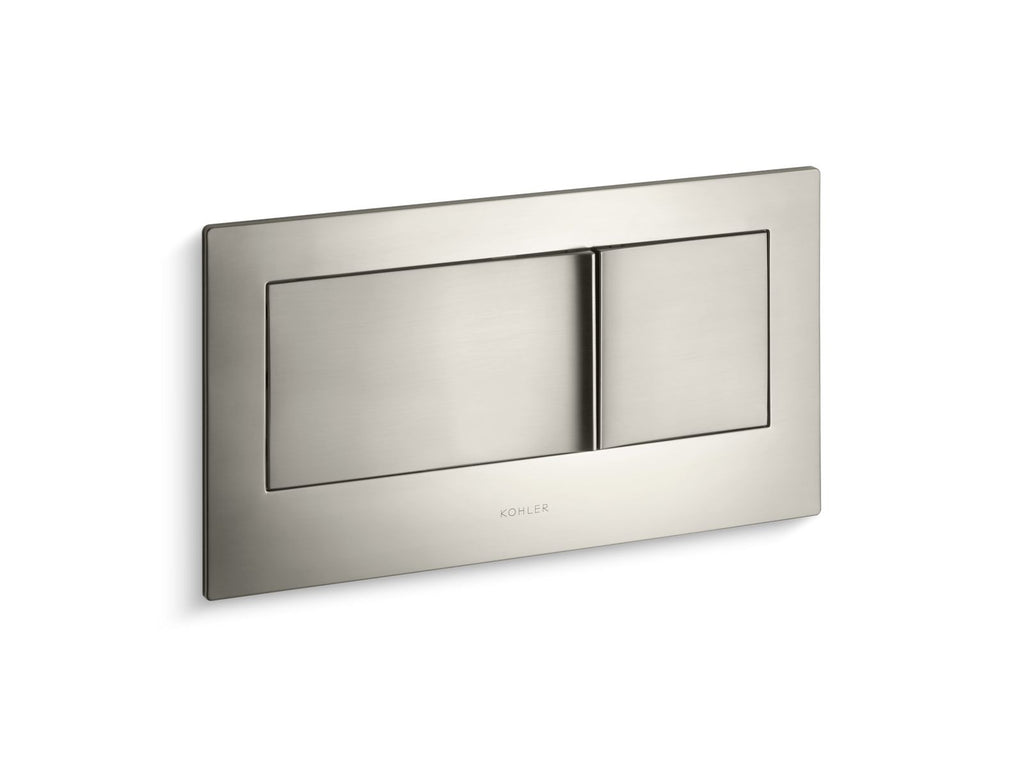 KOHLER K-6298-BN Veil Flush Actuator Plate For 2"X6" In-Wall Tank And Carrier System - Vibrant Brushed Nickel