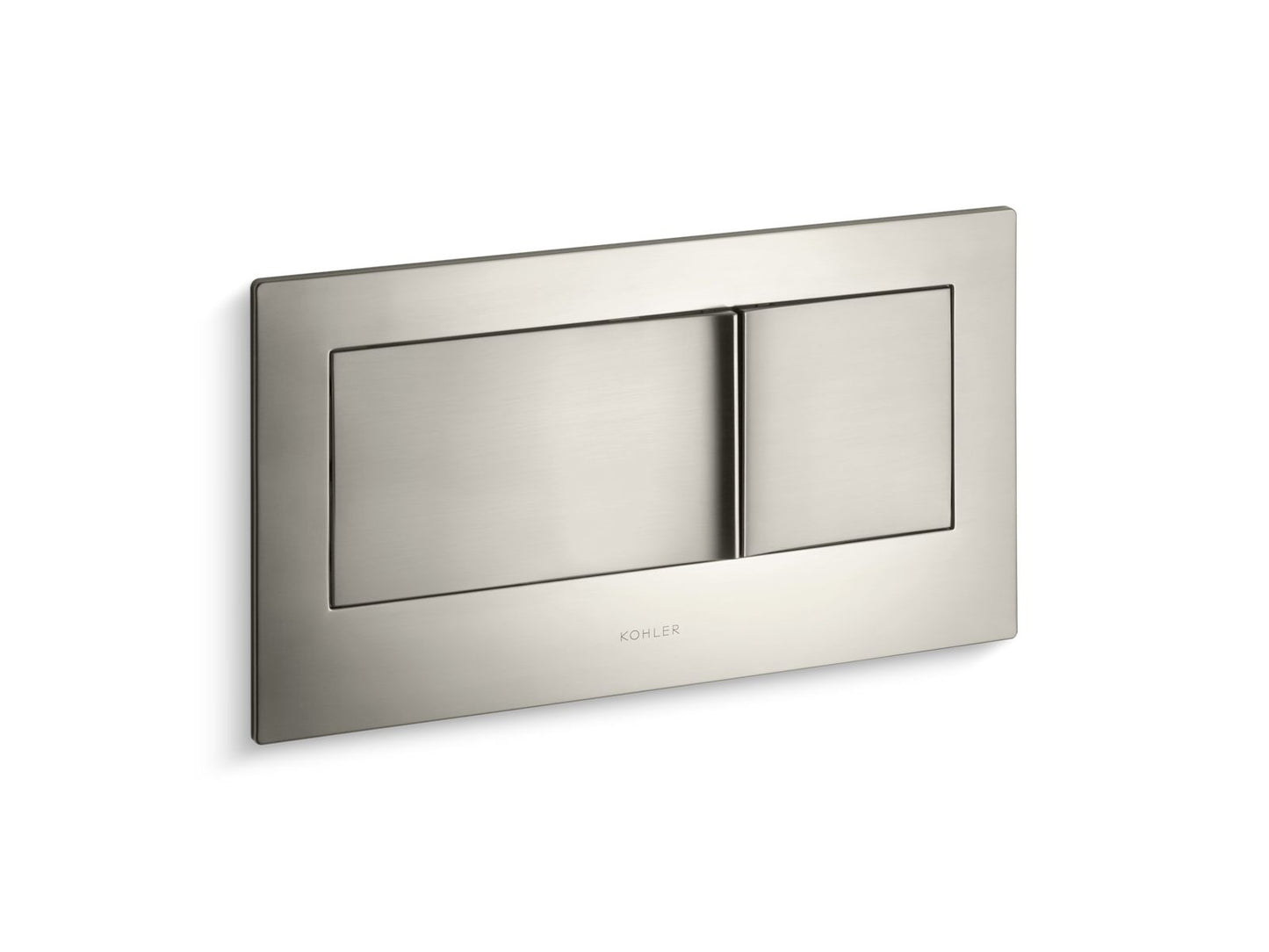 KOHLER K-6298-BN Veil Flush actuator plate for 2"x6" in-wall tank and carrier system - Vibrant Brushed Nickel