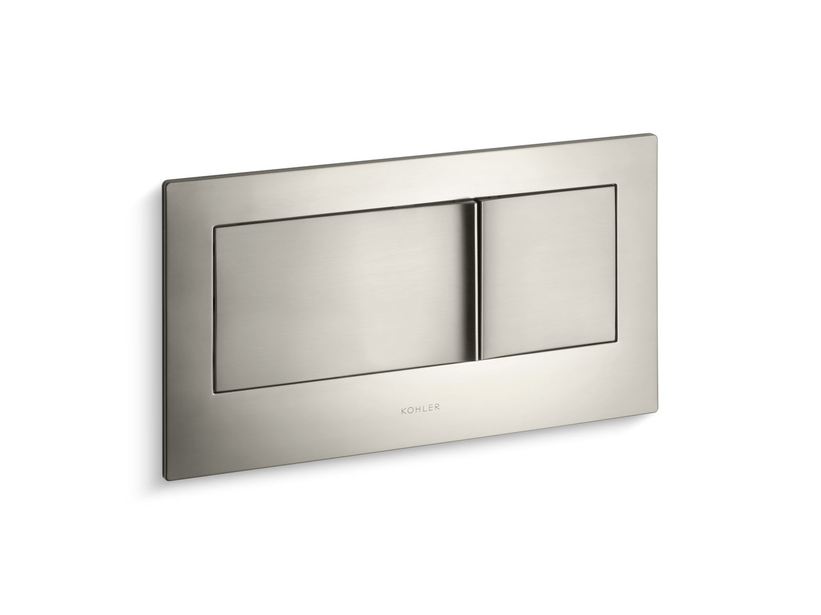 KOHLER K-6298-BN Veil Flush Actuator Plate For 2"X6" In-Wall Tank And Carrier System - Vibrant Brushed Nickel
