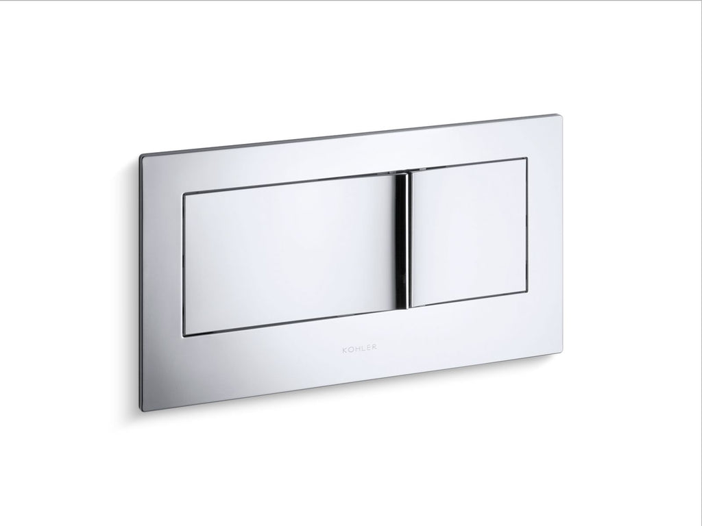 KOHLER K-6298-CP Veil Flush Actuator Plate For 2"X6" In-Wall Tank And Carrier System - Polished Chrome
