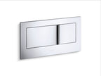 KOHLER K-6298-CP Veil Flush Actuator Plate For 2"X6" In-Wall Tank And Carrier System - Polished Chrome