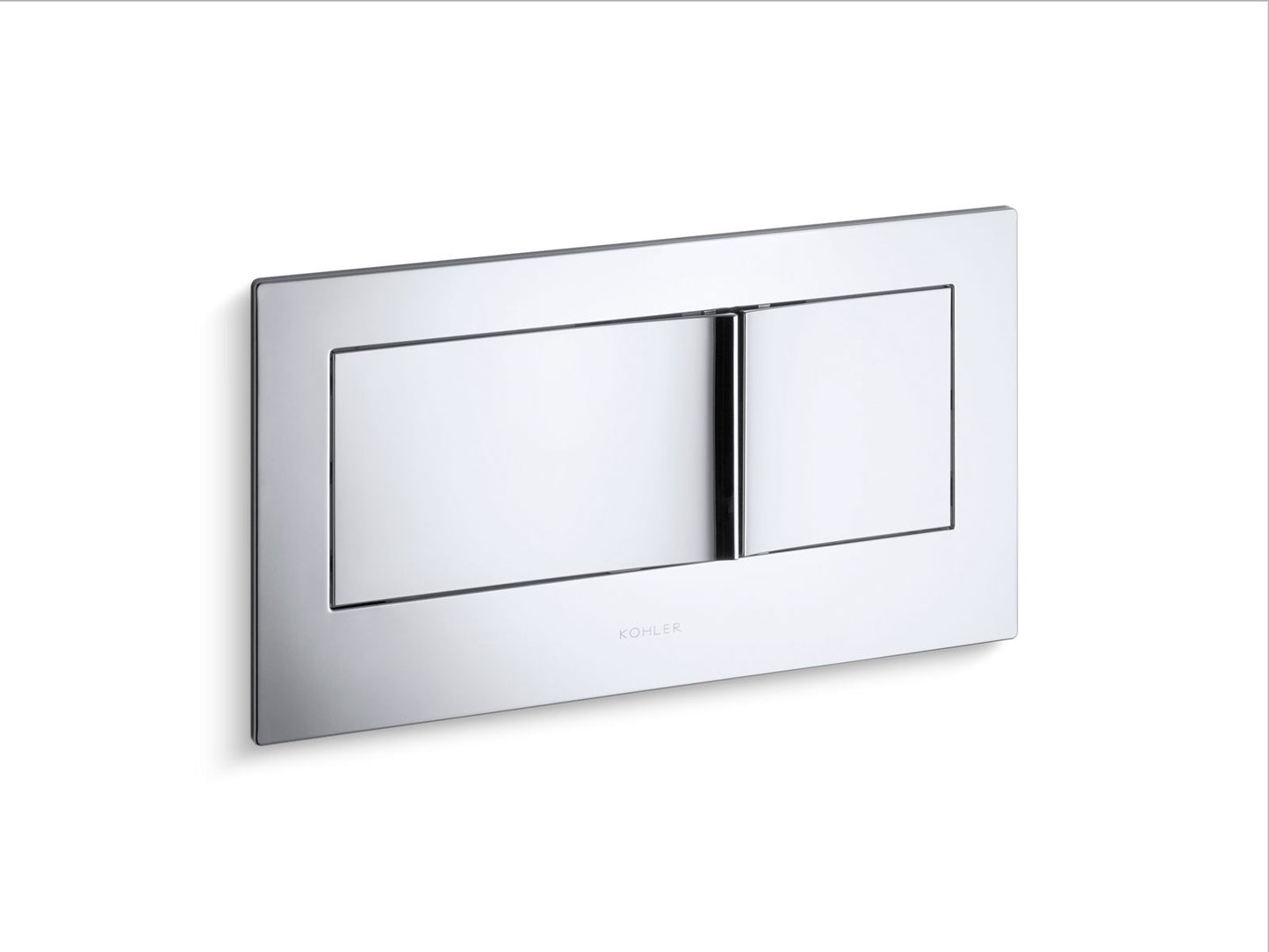 KOHLER K-6298-CP Veil Flush actuator plate for 2"x6" in-wall tank and carrier system - Polished Chrome