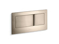 KOHLER K-6298-BV Veil Flush Actuator Plate For 2"X6" In-Wall Tank And Carrier System - Vibrant Brushed Bronze