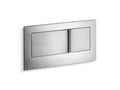 KOHLER K-6298-G Veil Flush Actuator Plate For 2"X6" In-Wall Tank And Carrier System - Brushed Chrome