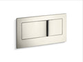 KOHLER K-6298-SN Veil Flush Actuator Plate For 2"X6" In-Wall Tank And Carrier System - Vibrant Polished Nickel