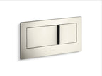 KOHLER K-6298-SN Veil Flush Actuator Plate For 2"X6" In-Wall Tank And Carrier System - Vibrant Polished Nickel