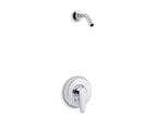 KOHLER K-TLS98009-4-CP July Rite-Temp Shower Trim Kit, Without Showerhead - Polished Chrome