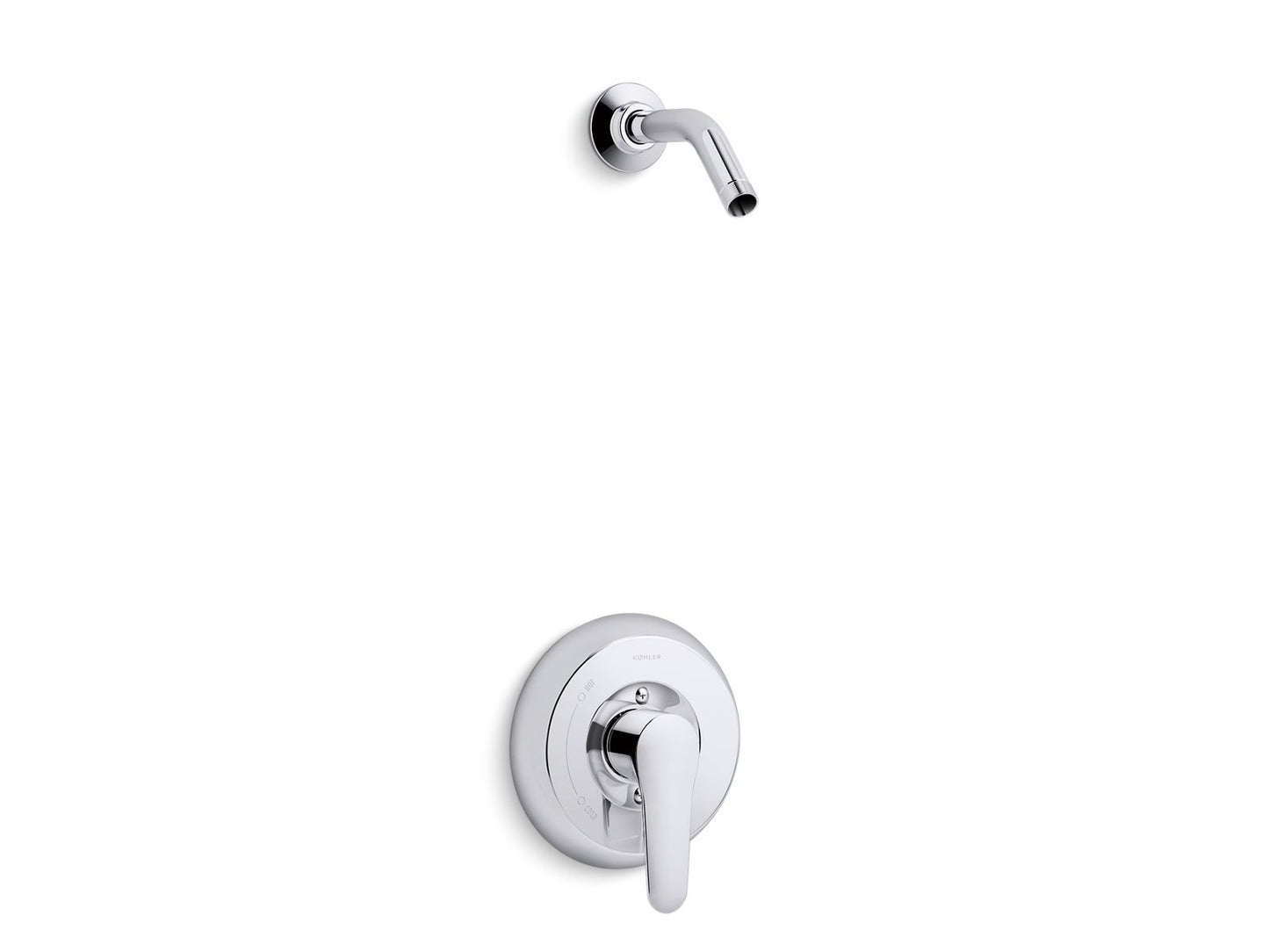 KOHLER K-TLS98009-4-CP July Rite-Temp shower trim kit, without showerhead - Polished Chrome