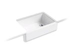 KOHLER K-5827-TRF Whitehaven 32-3/4" Undermount Single-Bowl Farmhouse Kitchen Sink - Truffle