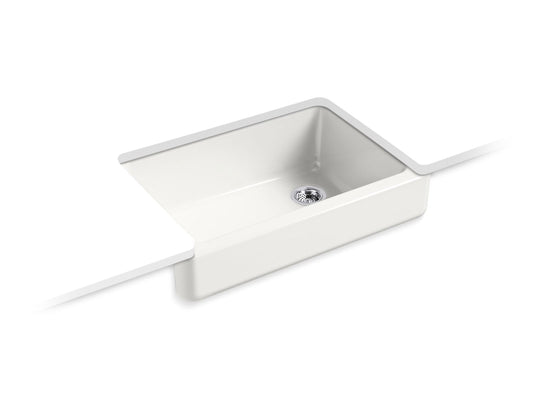 KOHLER K-5826-FF Whitehaven 32-1/2" Undermount Single-Bowl Farmhouse Kitchen Sink In Sea Salt