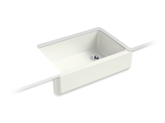 KOHLER K-5827-NY Whitehaven 32-3/4" Undermount Single-Bowl Farmhouse Kitchen Sink In Dune