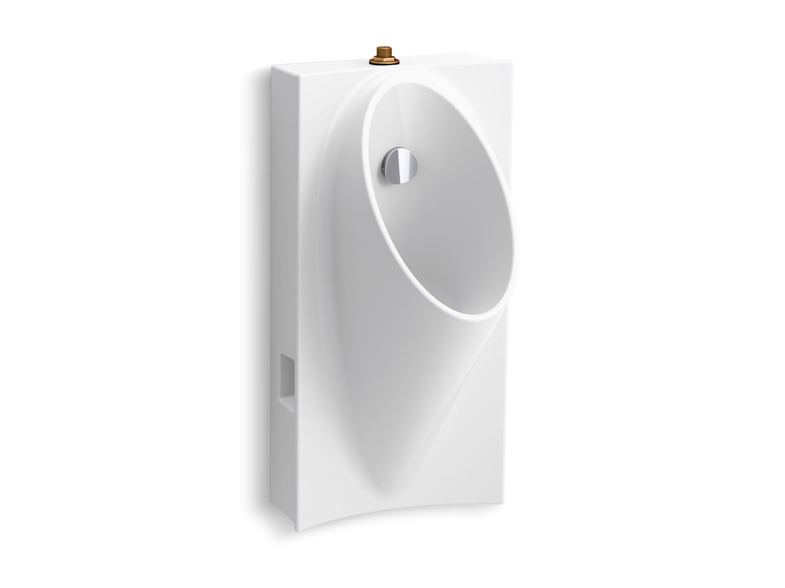 KOHLER K-5244-ET-0 Steward Washout Half-Stall 0.125 Gpf Urinal, Top Spud - White