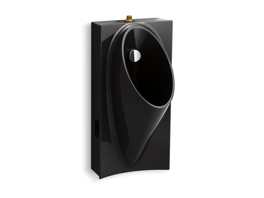 KOHLER K-5244-ET-7 Steward Hybrid High-Efficiency Urinal With 3/4" Top Spud In Black Black