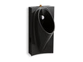 KOHLER K-5244-ET-7 Steward Washout Half-Stall 0.125 Gpf Urinal, Top Spud - Black Black
