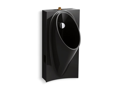 KOHLER K-5244-ET-7 Steward Washout half-stall 0.125 gpf urinal, top spud - Black Black