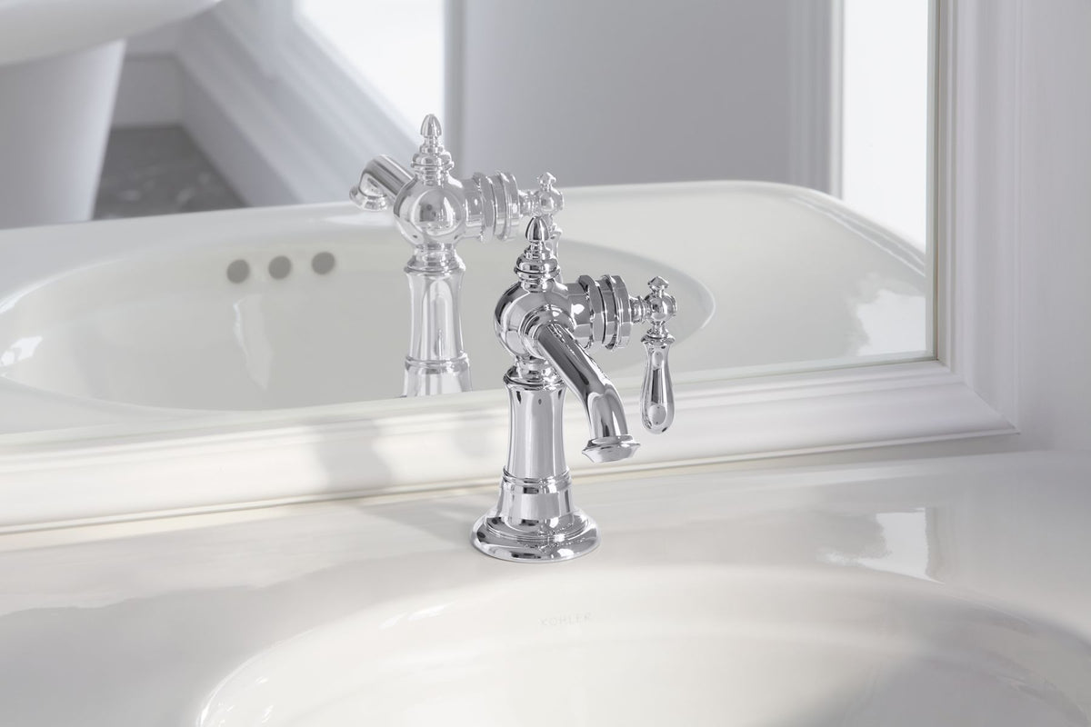 KOHLER K-72762-9M-CP Artifacts Single-Handle Bathroom Sink Faucet, 1.2 Gpm - Polished Chrome