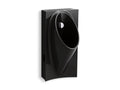 KOHLER K-5244-ER-7 Steward Washout Half-Stall 0.125 Gpf Urinal, Rear Spud - Black Black