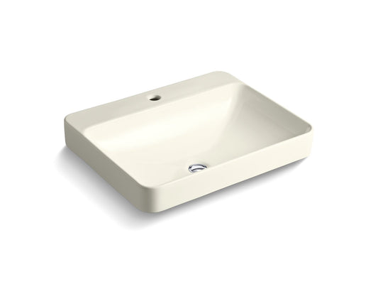 KOHLER K-2660-1-96 Vox 23" Rectangular Vessel Bathroom Sink In Biscuit