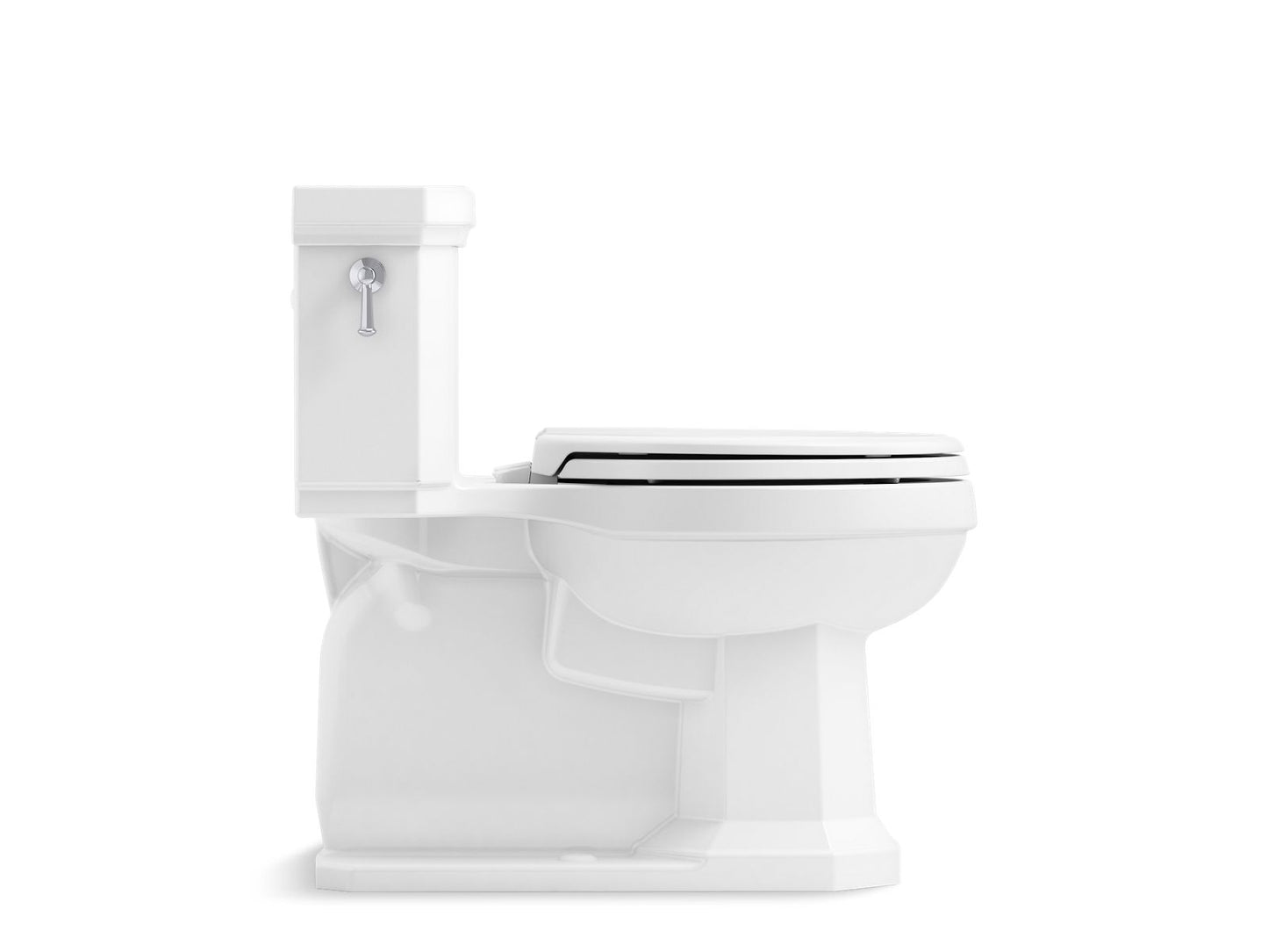 KOHLER K-3940-0 Kathryn One-Piece Compact Elongated Toilet With Concealed Trapway, 1.28 Gpf In White