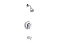 KOHLER K-TS15601-4-CP Coralais Rite-Temp Bath And Shower Trim Kit, 2.5 Gpm, Npt Spout In Polished Chrome