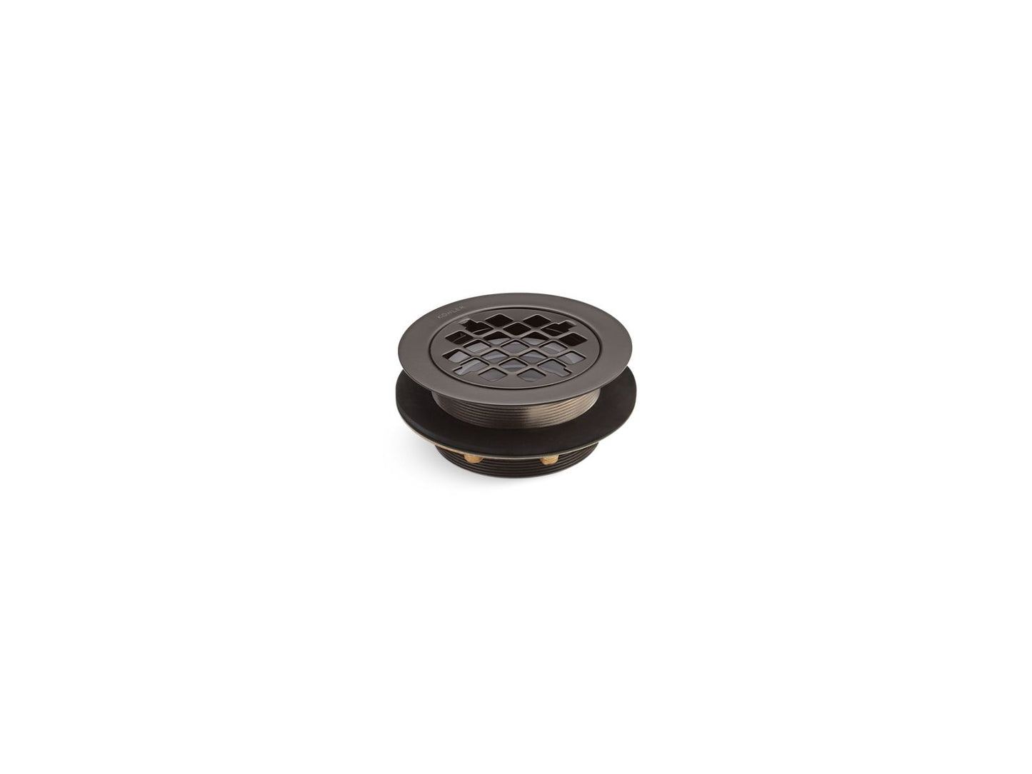 KOHLER K-9132-2BZ Round Shower Drain For Use With Plastic Pipe, Gasket Included In Oil-Rubbed Bronze