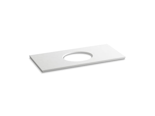 KOHLER K-5424-S33 Solid/Expressions 49" Vanity Top With Single Verticyl Oval Cutout In White Expressions