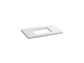 KOHLER K-5457-S33 Solid/Expressions 37" Vanity Top With Single Verticyl Rectangular Cutout In White Expressions
