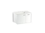 KOHLER K-99541-R-1WA Jute 30" Wall-Hung Bathroom Vanity Cabinet - Linen White