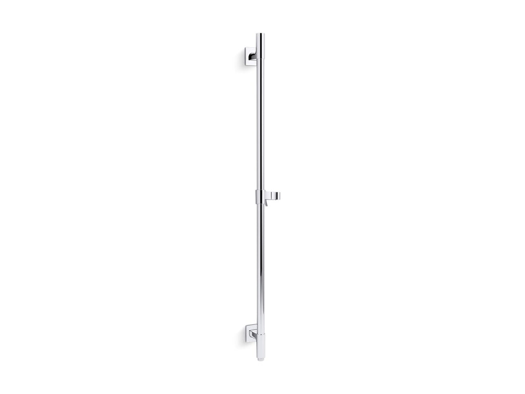 KOHLER K-98344-CP Awaken 42" Deluxe Slidebar With Integrated Water Supply - Polished Chrome