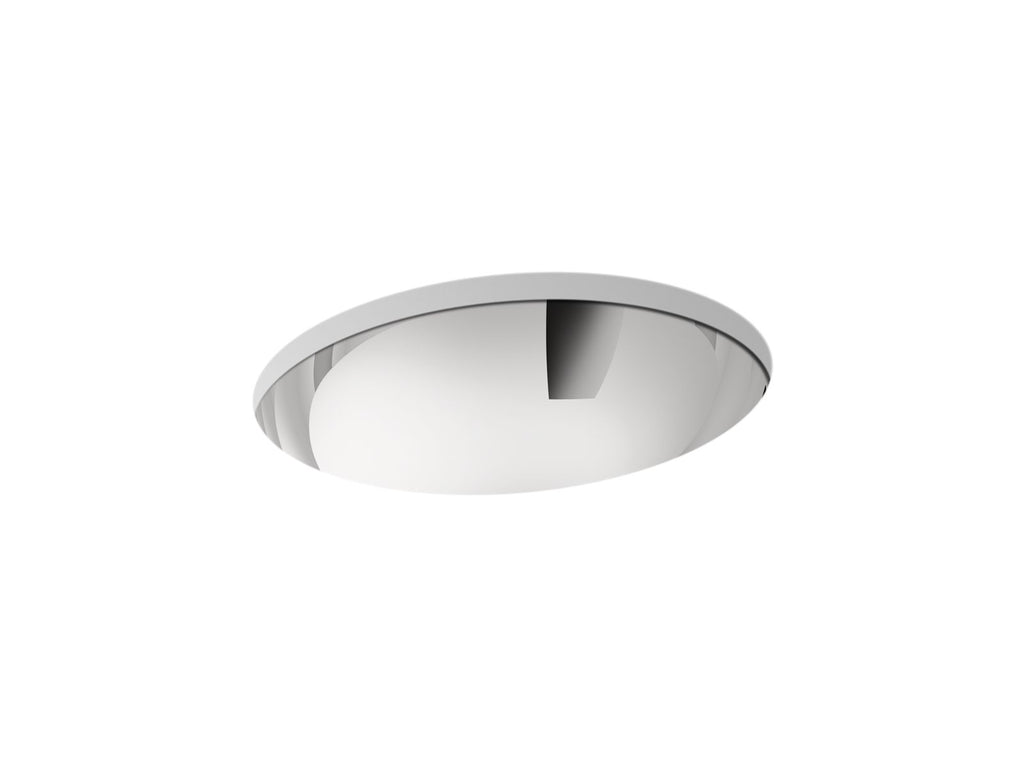 KOHLER K-2608-MU-NA Bachata 20" Oval Drop-In/Undermount Bathroom Sink, No Overflow - Mirror