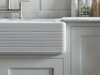 KOHLER K-6349-0 Whitehaven Hayridge Smart Divide 35-11/16" Undermount Double-Bowl Farmhouse Kitchen Sink - White