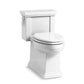 KOHLER K-3981-0 Tresham One-Piece Compact Elongated Toilet With Skirted Trapway, 1.28 Gpf In White