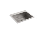 KOHLER K-3822-1-NA Vault 25" Top-/Undermount Single-Bowl Kitchen Sink - Stainless Steel