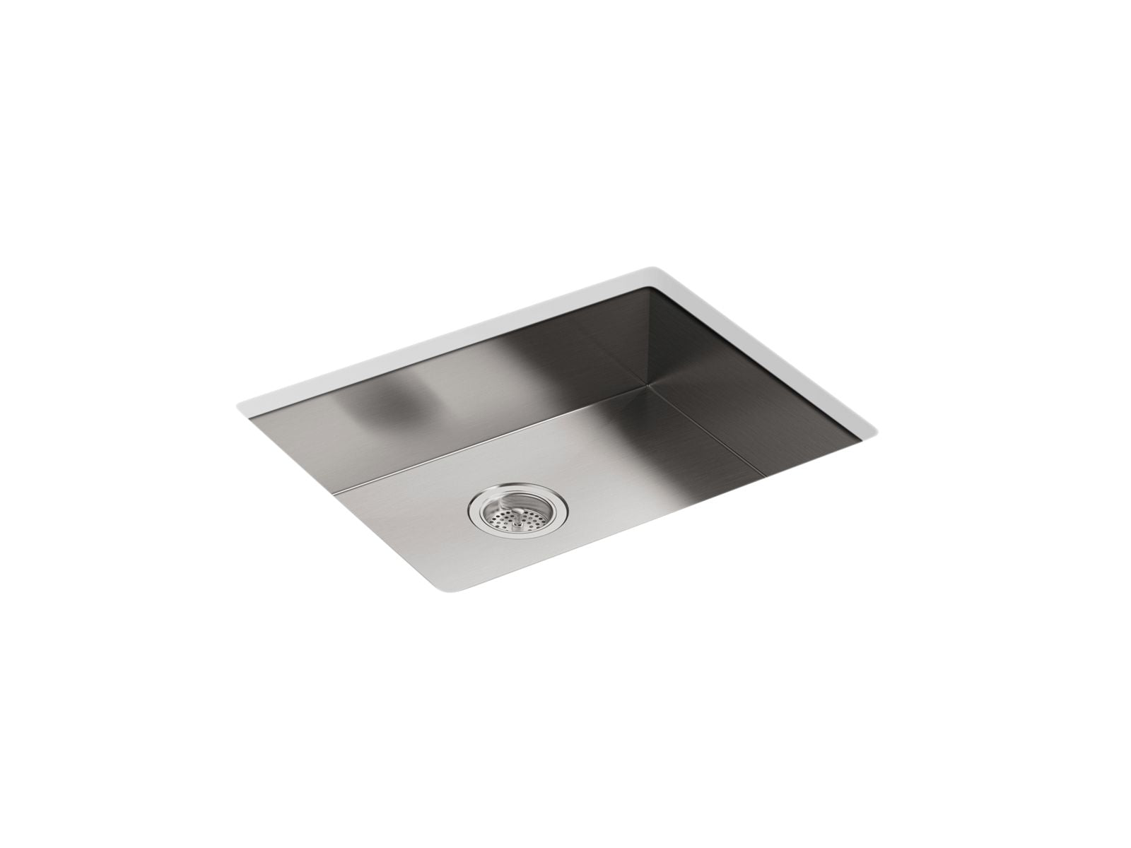 KOHLER K-3894-4-NA Vault 25" Top-/Undermount Single-Bowl Kitchen Sink - Stainless Steel
