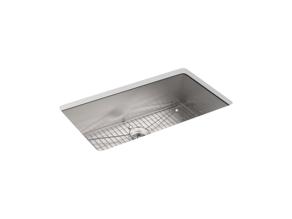 KOHLER K-3821-3-NA Vault 33" Top-/Undermount Single-Bowl Kitchen Sink - Stainless Steel