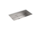 KOHLER K-3821-3-NA Vault 33" Top-/Undermount Single-Bowl Kitchen Sink - Stainless Steel