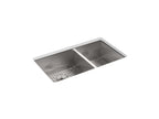 KOHLER K-3823-3-NA Vault 33" Top-/Undermount Double-Bowl Kitchen Sink - Stainless Steel