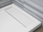 KOHLER K-9166-NY Bellwether 60" X 32" Alcove Shower Base, Right Offset Drain - Dune